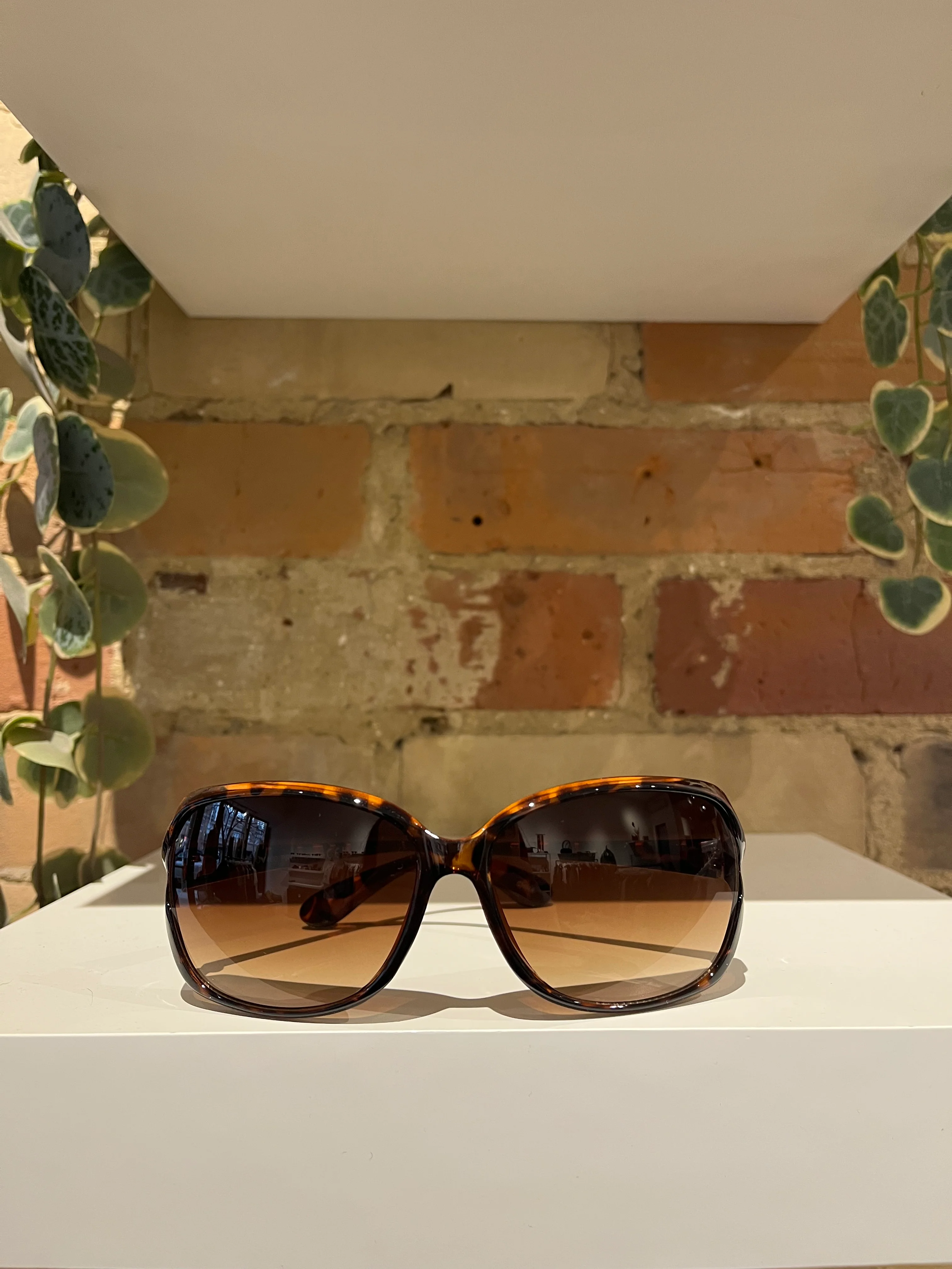 Tortoise Rounded Oversized Sunglasses